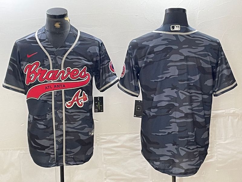 Men Atlanta Braves Blank Camo Jointly 2024 Nike MLB Jersey style 2